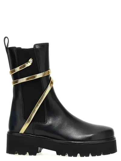 René Caovilla Cleo Ankle Boots In Black