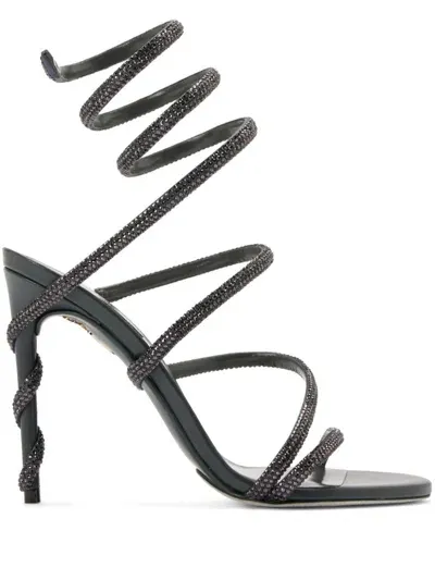 René Caovilla Cleo Sandals In Black