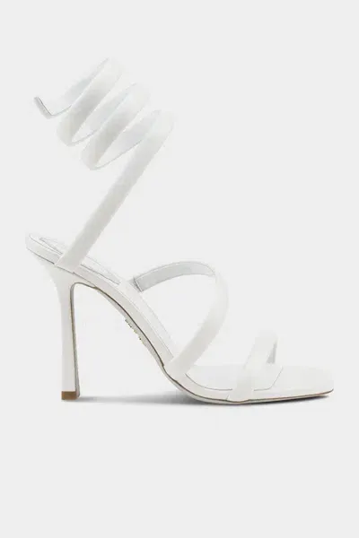 René Caovilla Cleopatra White Leather Sandal 105