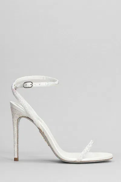 René Caovilla Ellabrita Sandals In White Leather