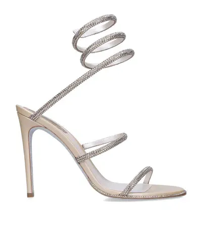 René Caovilla Embellished Cleo Sandals 105 In Gold