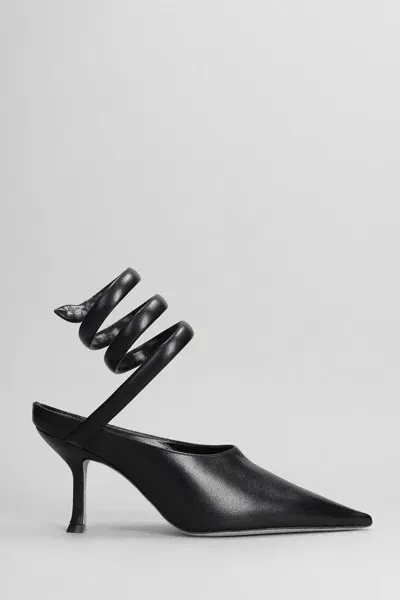 René Caovilla 80mm Grace Suede Mules In Black