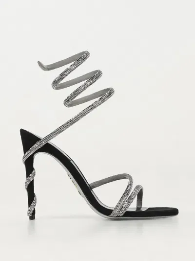 René Caovilla Heeled Sandals Rene Caovilla Woman Color Black In Schwarz