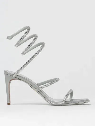 René Caovilla Heeled Sandals Rene Caovilla Woman Color Silver In Silber