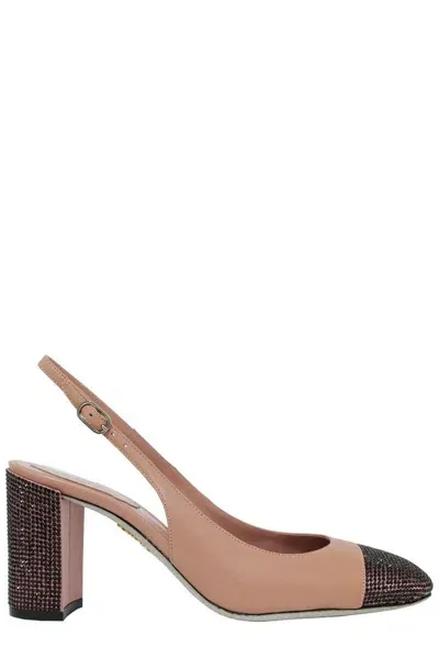 René Caovilla Kristen Havana Slingback Pumps In Pink