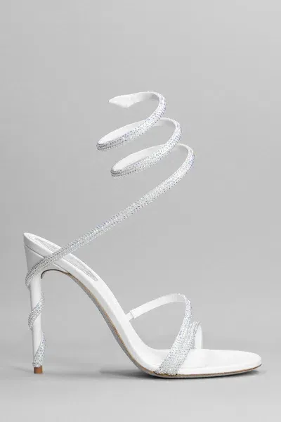 René Caovilla Margot  Sandals In White