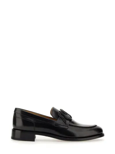 René Caovilla Morgana Loafer In Black