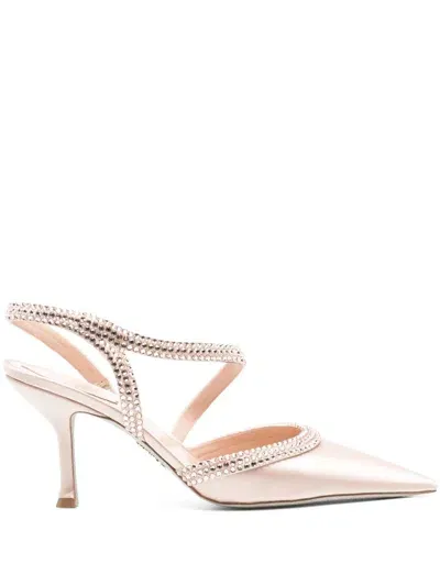 René Caovilla Pink Lisa Pumps In Neutrals