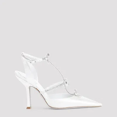 René Caovilla White Pointed Toe Heels