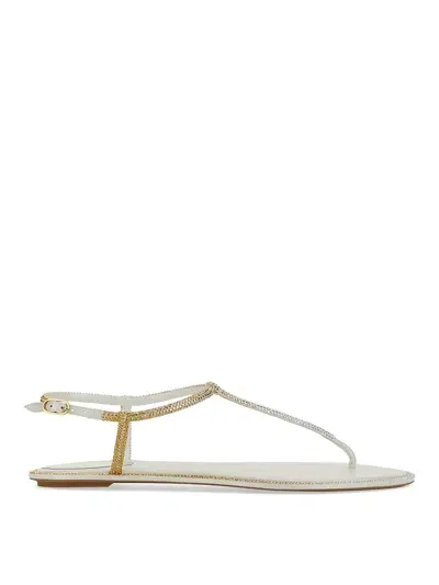 René Caovilla Sandal Diana In Neutrals