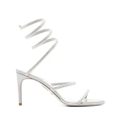 René Caovilla Cleo Sandals In Silver