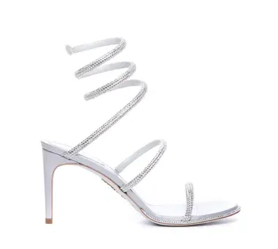 René Caovilla Cleo Pump Sandals In Grey