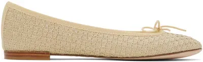 Repetto Beige Cendrillon Ballerina Flats In 1470 Ficelle Et Bull