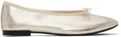 Repetto Gold Lilouh Ballerina Flats In 418 Bulle