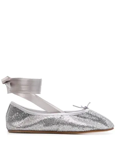 Repetto Sophia Ballet Flats In Silver