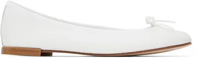 Repetto White Cendrillon Ballerina Flats In Blanc