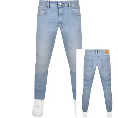 Replay Comfort Fit Rocco Light Wash Jeans Blue