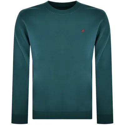 Replay Crew Neck Sweatshirt Blue