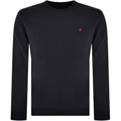 Replay Crew Neck Sweatshirt Navy