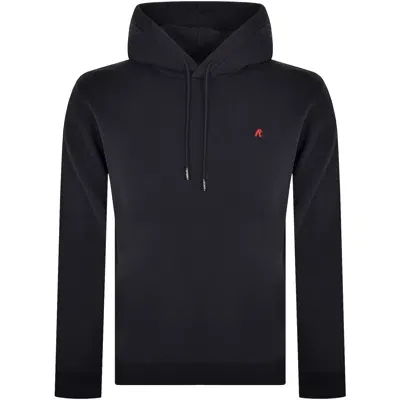 Replay Logo Hoodie Navy