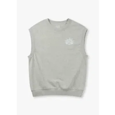 Replay Mens 9zero1 Small Logo Sweat Vest In Grey In Grey Fabric