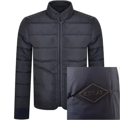 Replay Padded Jacket Navy