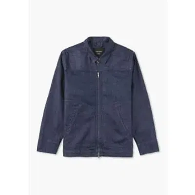 Replay Sartoriale Mens Short Jacket In Dark Blue Denim In Nvd