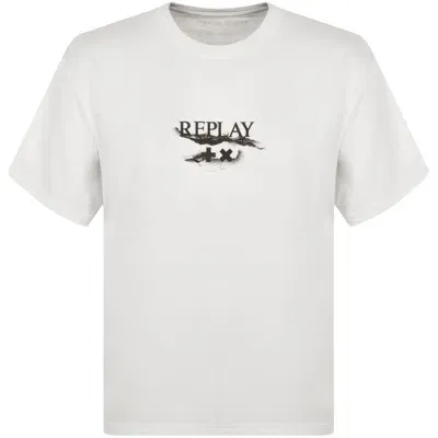 Replay X Martin Garrix Logo T Shirt White