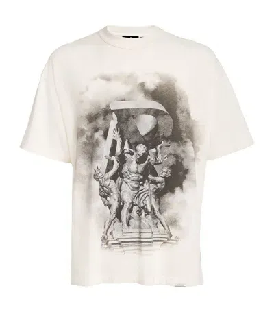 Represent Atlas Print T-shirt In White