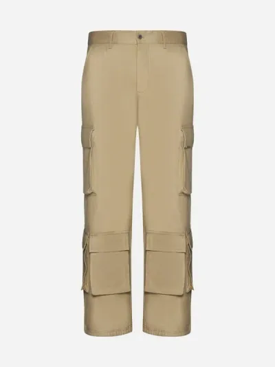 Represent Logo-plaque Cargo Trousers In Sandstone