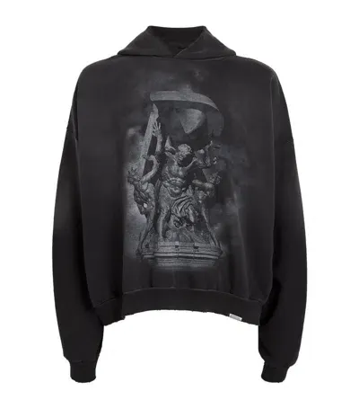 Represent Faded Atlas Hoodie In Black