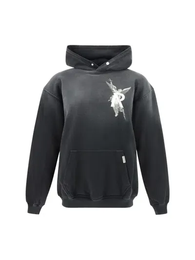 Represent Hoodie In Stained Black