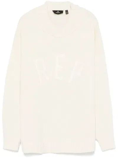 Represent Logo-lettering Sweater In White