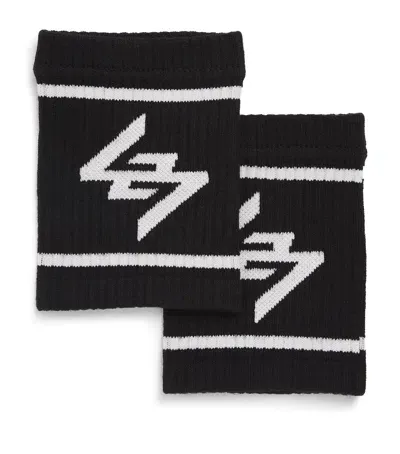 Represent Logo Sweatbands In Black