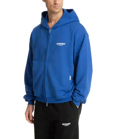 Represent Owners Club Hoodie In Blue