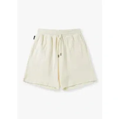 Resort Co Mens Terry Shorts In White In White Fabric