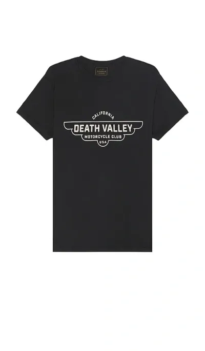 Retro Brand Death Valley Tee In Black