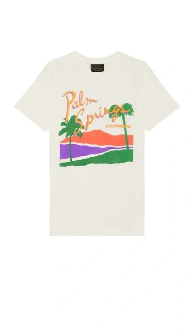 Retro Brand Palm Springs Tee In White