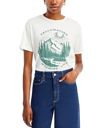 Retro Brand Yellowstone Graphic Tee In Antique White