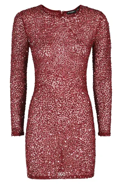 Retroféte Emani Sequin Dress In Red