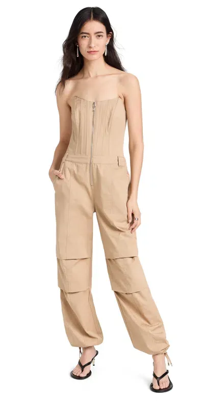 Retroféte Stana Jumpsuit Sand