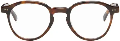 Retrosuperfuture Brown & Black 'the Warhol' Glasses In Havana