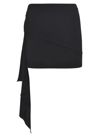 Rev Wrap Short Skirt In Nero