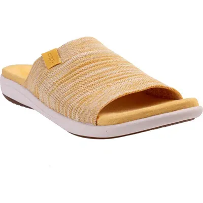 Revitalign Vanessa Slide Sandal In Yellow