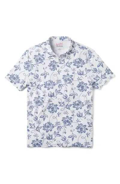 Reyn Spooner X Alfred Shaheen Classic Pareau Floral Performance Polo In White