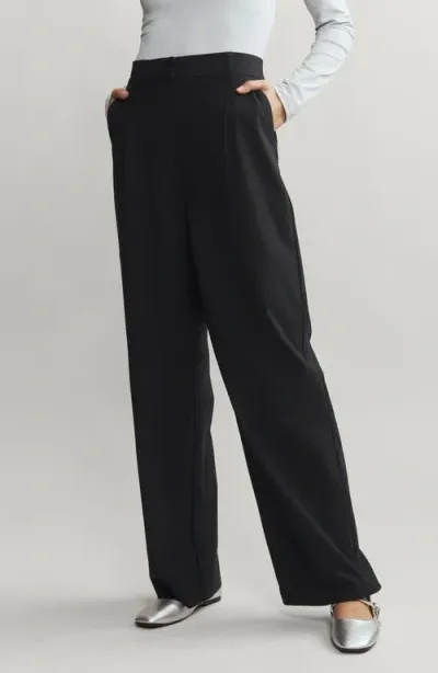 Rhone Commuter Pleat Pants In Black