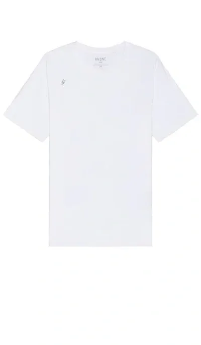 Rhone Reign Short Sleeve Tee In 亮白