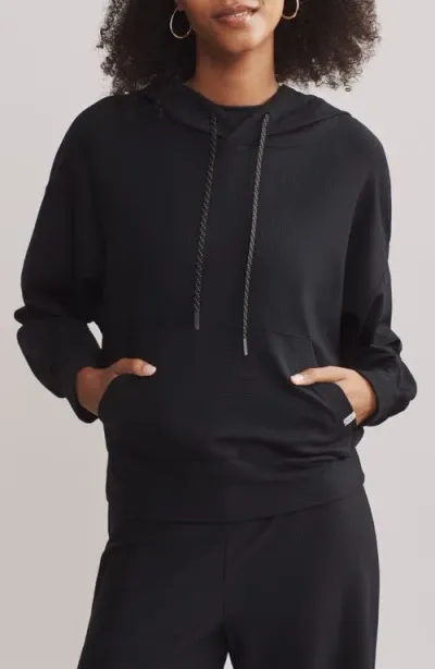 Rhone Ripple Hoodie In Black