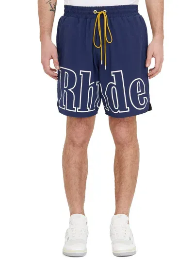 Rhude Short  Men Color Blue In Navy