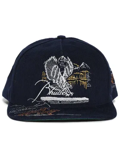 Rhude Eagles Souvenir Cap In Blue